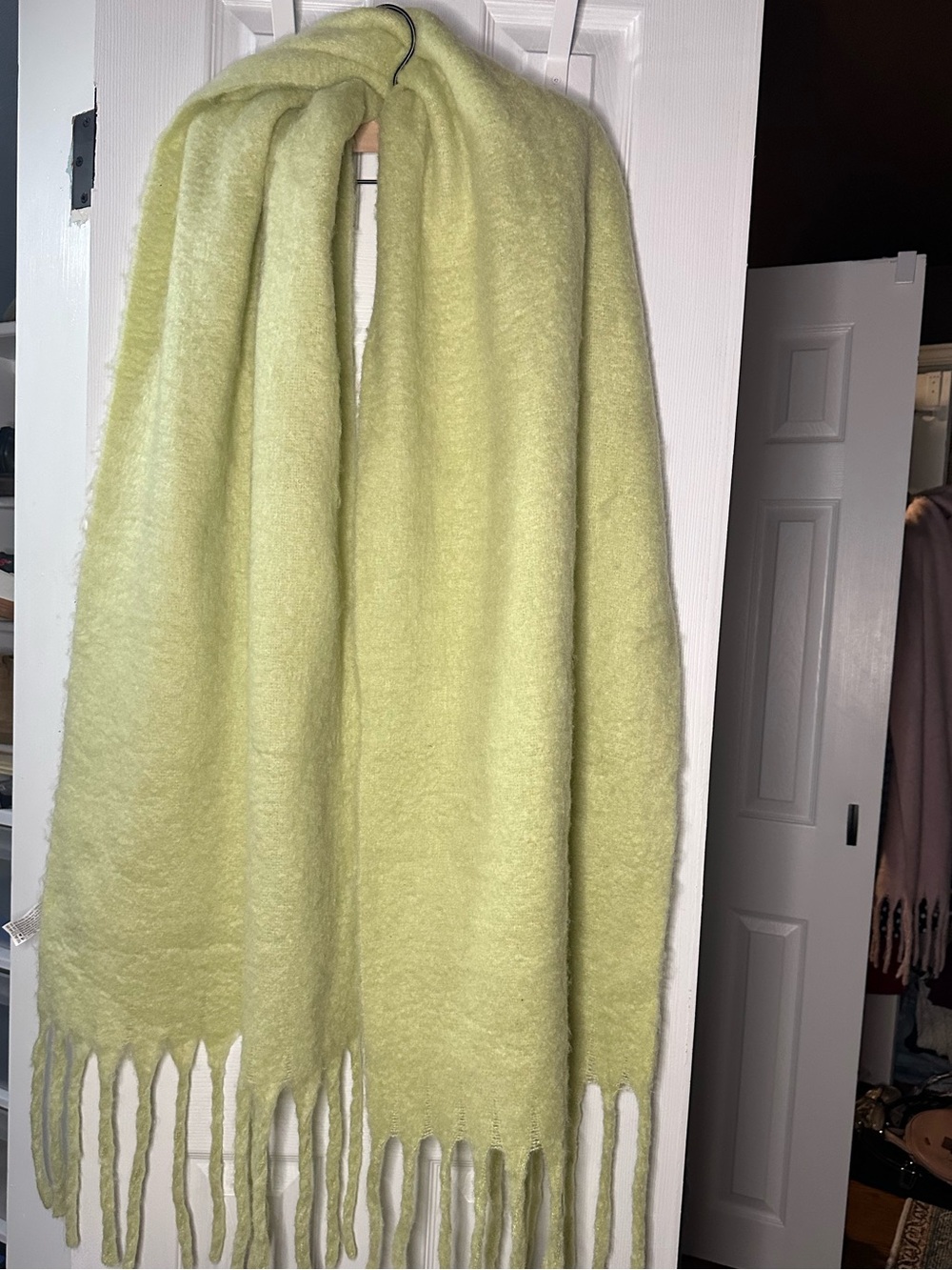 Forever 21 Light Lime Fringe Scarf